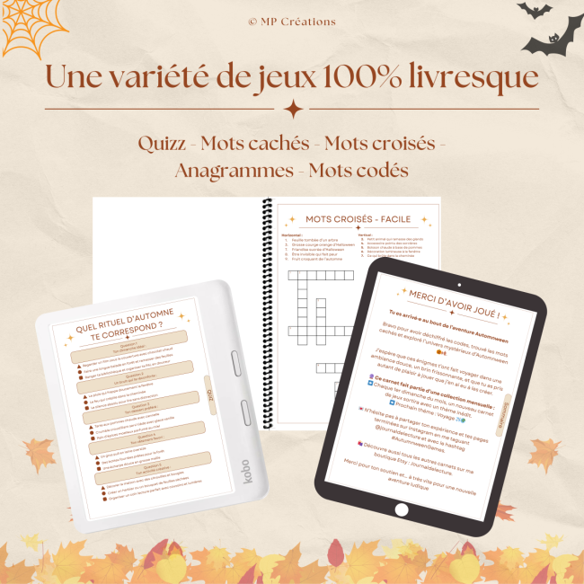 Carnet de jeux - Automnween