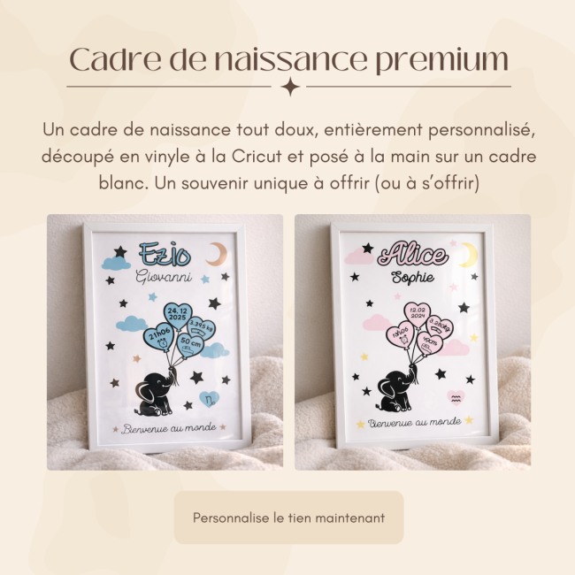 Cadre de naissance - Premium